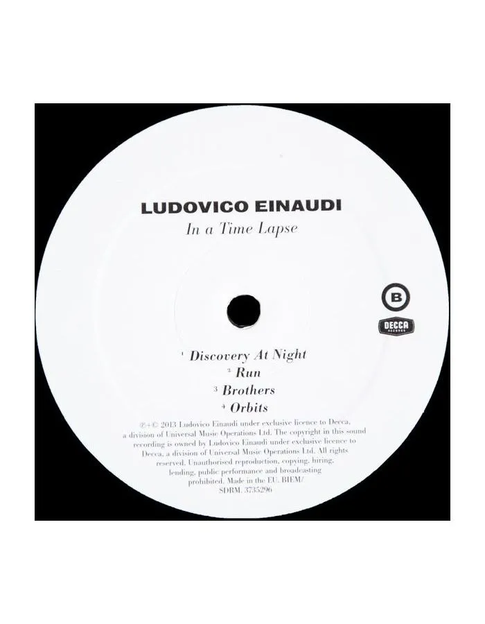 Виниловая пластинка Einaudi, Ludovico, In A Time Lapse (0602537352968) - фото 3