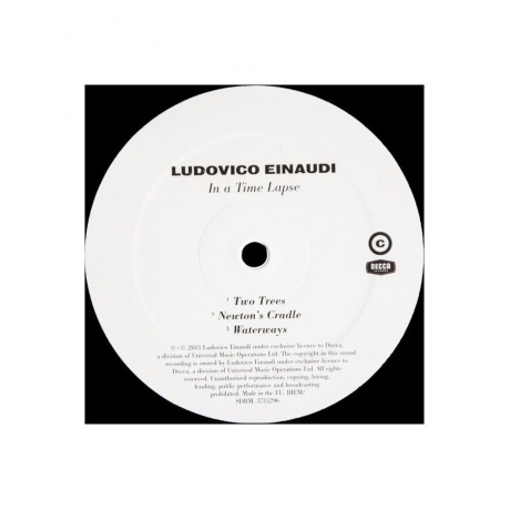 Виниловая пластинка Einaudi, Ludovico, In A Time Lapse (0602537352968) - фото 4