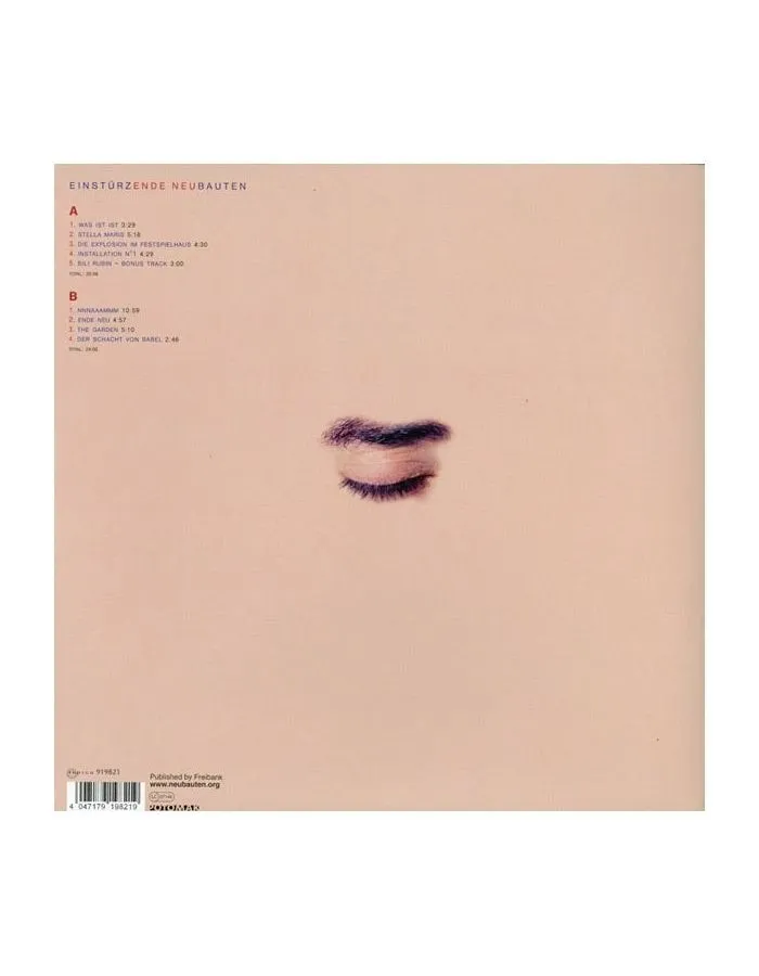 Виниловая пластинка Einsturzende Neubauten, Ende Neu (4047179198219) - фото 2