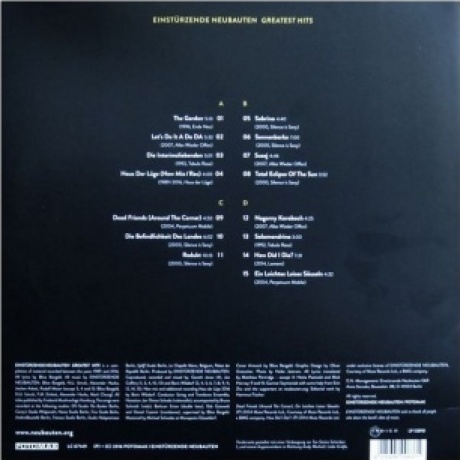 Einsturzende Neubauten - Greatest Hits (4015698008371) виниловая пластинка - фото 2