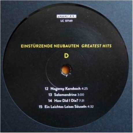 Einsturzende Neubauten - Greatest Hits (4015698008371) виниловая пластинка - фото 6