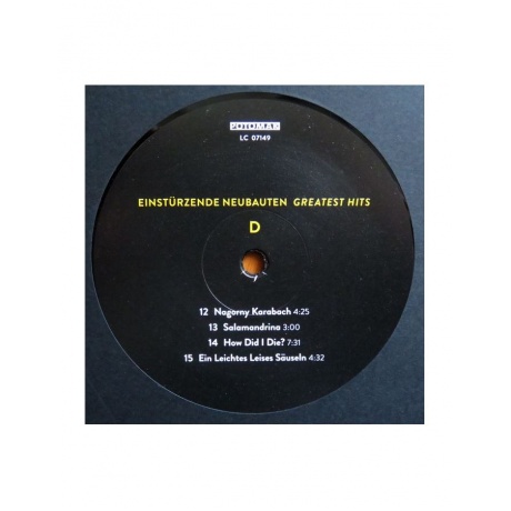 Виниловая пластинка Einsturzende Neubauten, Greatest Hits (4015698008371) - фото 6