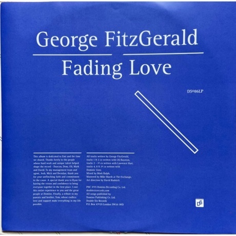 George Fitzgerald - Fading Love (0887832008615) виниловая пластинка - фото 4