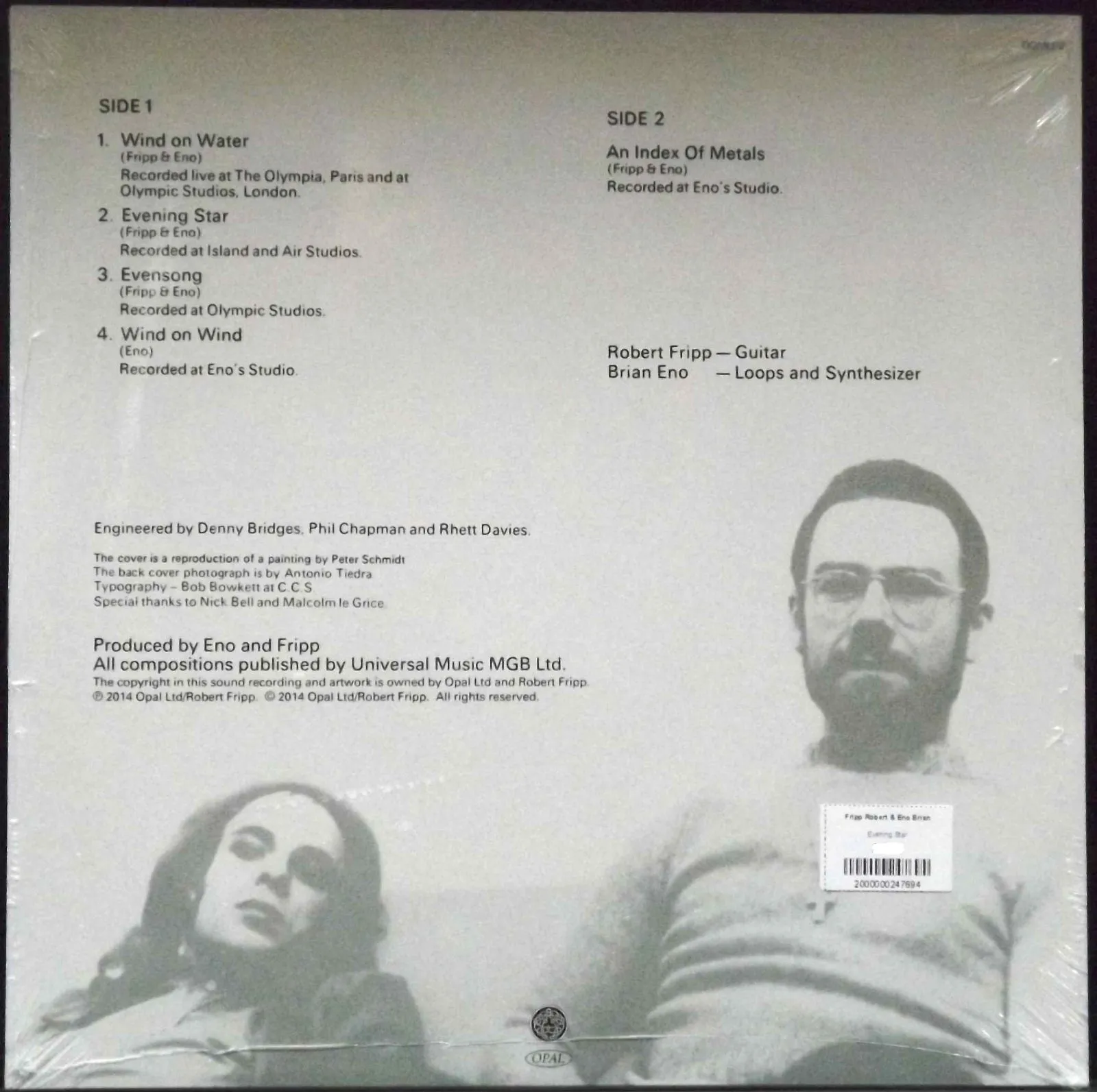 Виниловая пластинка Fripp, Robert; Eno, Brian, Evening Star (0633367911711) - фото 2