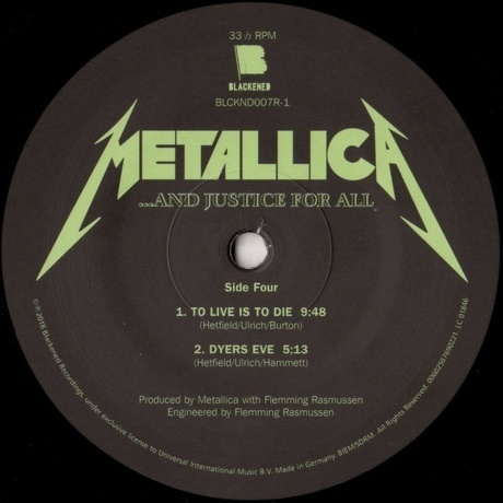 Metallica - ...And Justice For All (0602567690238) виниловая пластинка - фото 7