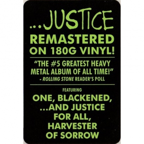Metallica - ...And Justice For All (0602567690238) виниловая пластинка - фото 10