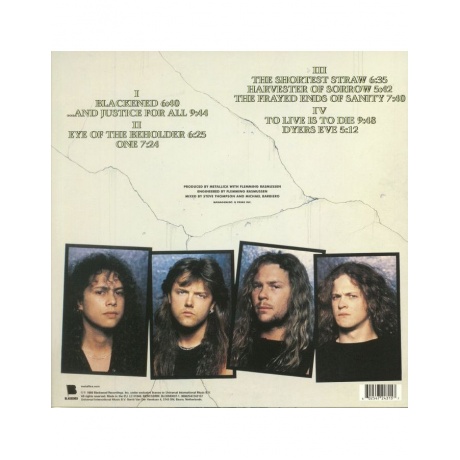 Виниловая пластинка Metallica, ...And Justice For All (0602567690238) - фото 2