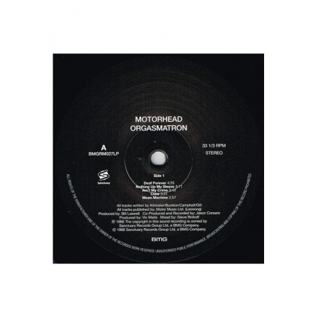 Виниловая пластинка Motorhead, Orgasmatron (5414939640513) - фото 4