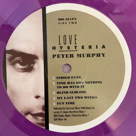 Peter Murphy - Love Hysteria (coloured) (0607618009212) виниловая пластинка - фото 6