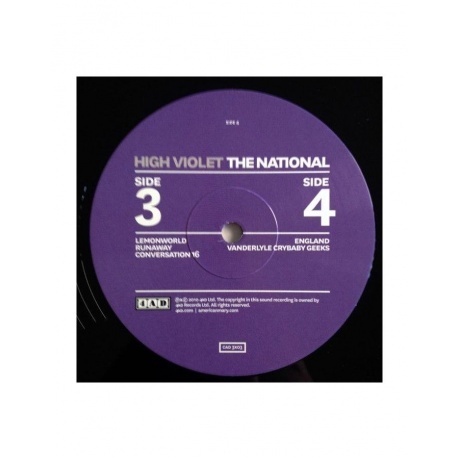 National, The, High Violet (0652637300314) виниловая пластинка - фото 8