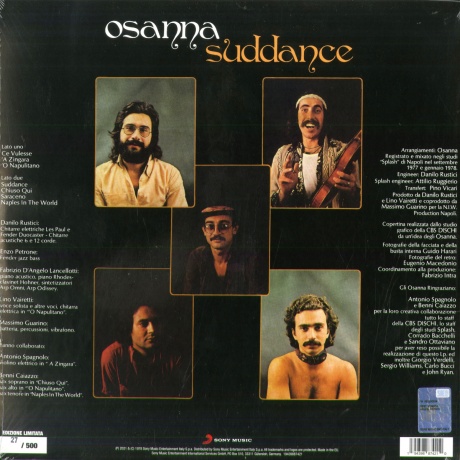 Виниловая пластинка Osanna, Suddance (coloured) (0194398874210) - фото 2