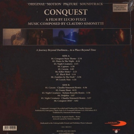 OST - Conquest (Claudio Simonetti) (coloured) (4250137219042) виниловая пластинка - фото 4