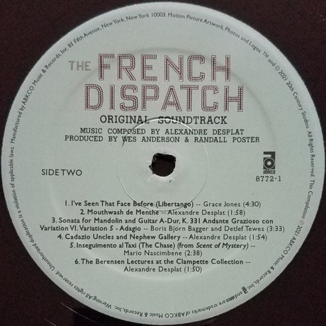 OST - The French Dispatch (Various Artists) (0018771877219) виниловая пластинка - фото 10