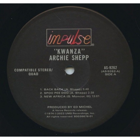 Archie Shepp - Kwanza (0602448476180) виниловая пластинка - фото 5