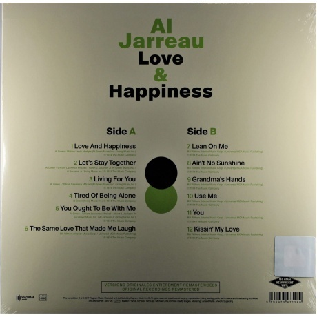 Jarreau, Al, Love &amp; Happiness (3596973471260) виниловая пластинка - фото 2