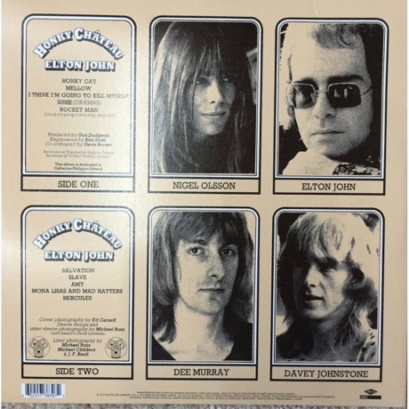 Elton John - Honky Chateau (0602557383072) виниловая пластинка - фото 4