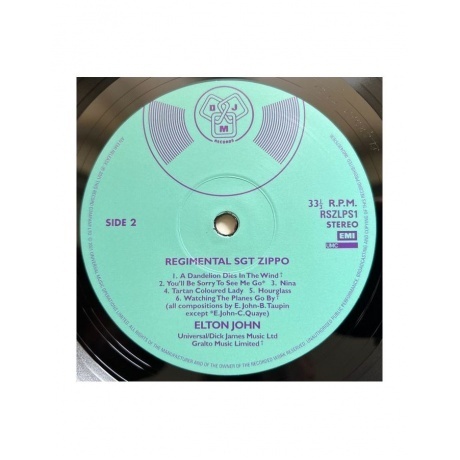 Elton John - Regimental Sgt. Zippo (0602435757636) виниловая пластинка - фото 4
