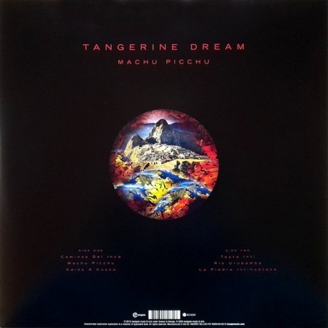 Tangerine Dream - Machu Picchu (0802644818313) виниловая пластинка - фото 3