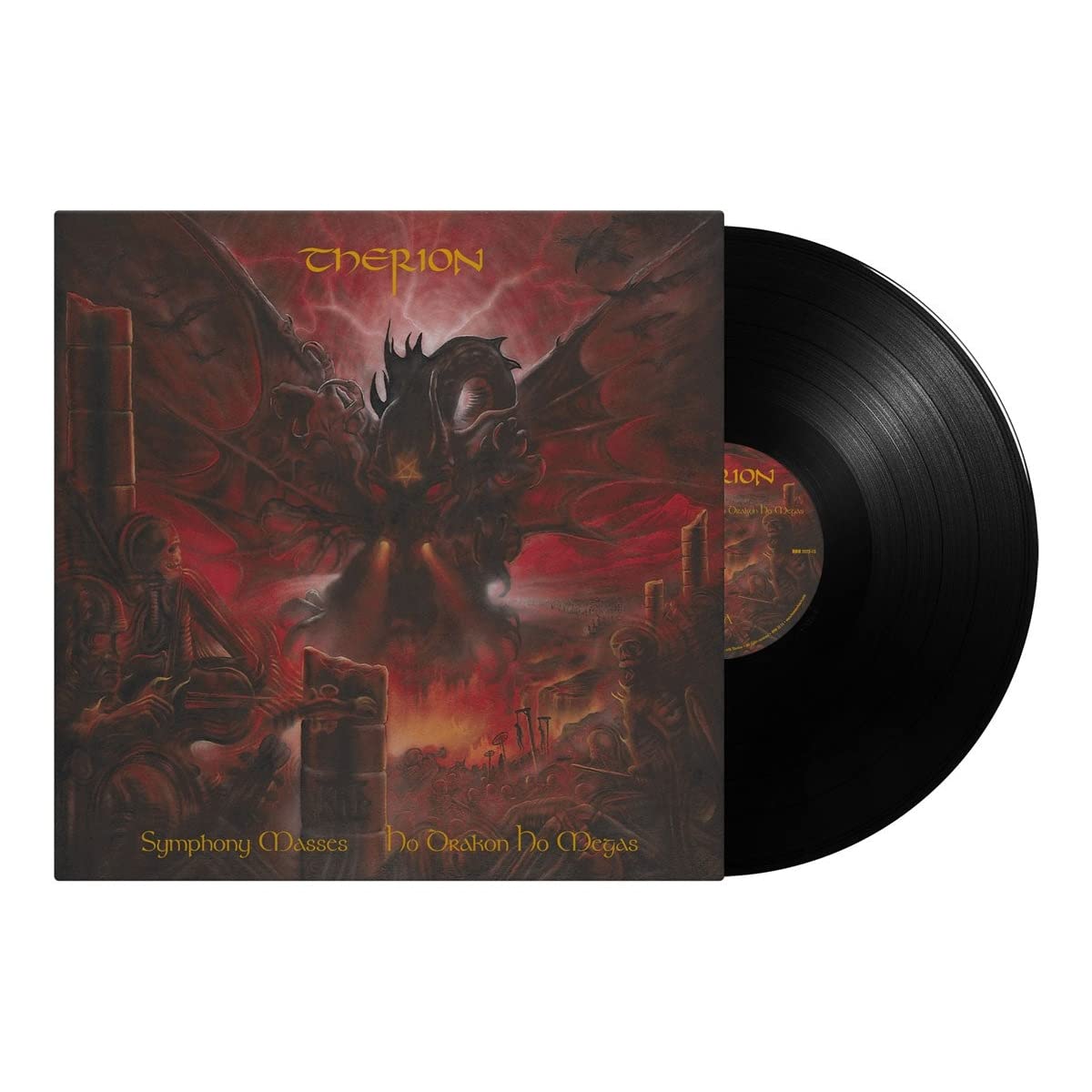 цена Виниловая пластинка Therion, Symphony Masses: Ho Drakon Ho Megas (coloured) (8715392221514)