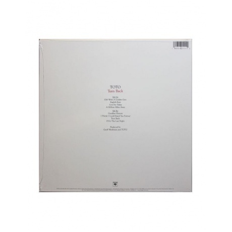 Toto - Turn Back (0190758011110) виниловая пластинка - фото 3