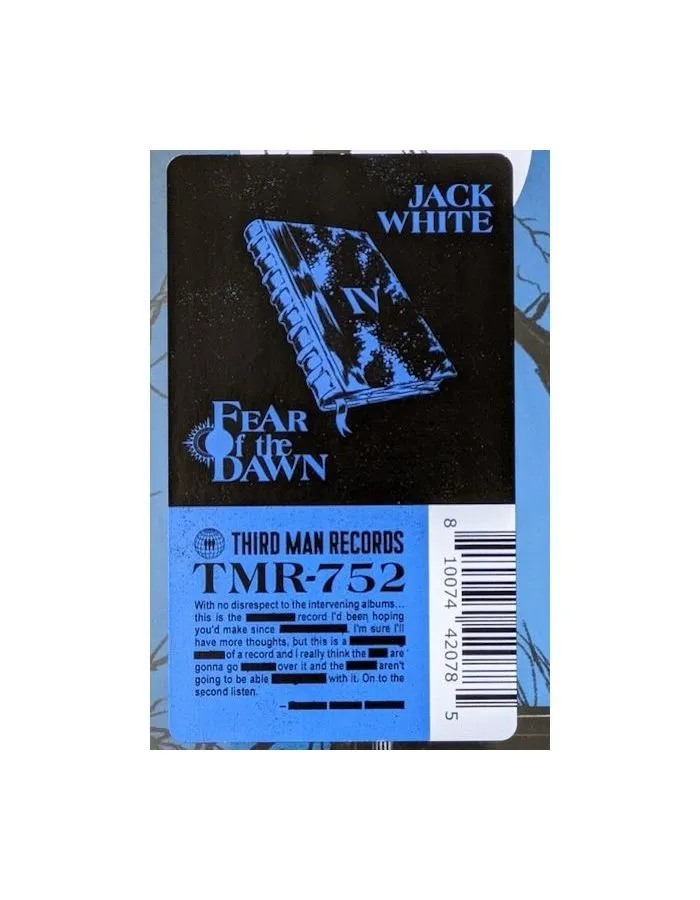 Виниловая пластинка White, Jack, Fear Of The Dawn (0810074420785) - фото 3