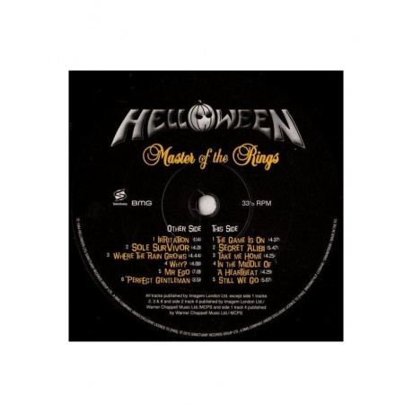 Виниловая пластинка Helloween, Master Of The Rings (5414939922725) - фото 4