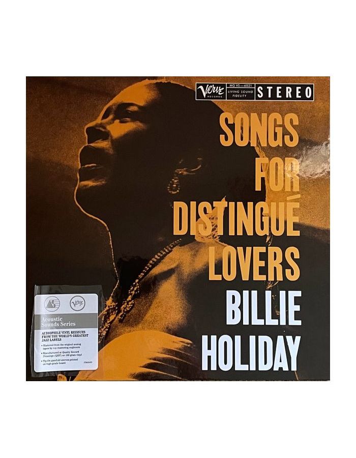 Виниловая пластинка Holiday, Billie, Songs For Distingue Lovers (Acoustic Sound) (0602448644244) 0753088602115 виниловая пластинкаholiday billie songs for distingue lovers analogue