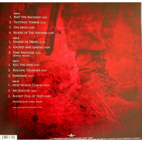 Accept - Blood Of The Nations (coloured) (0727361288433) виниловая пластинка - фото 2