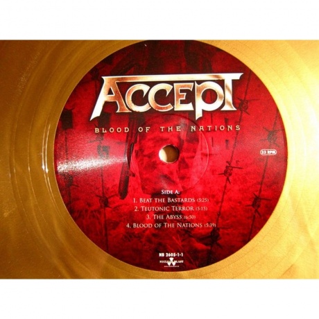 Accept - Blood Of The Nations (coloured) (0727361288433) виниловая пластинка - фото 3