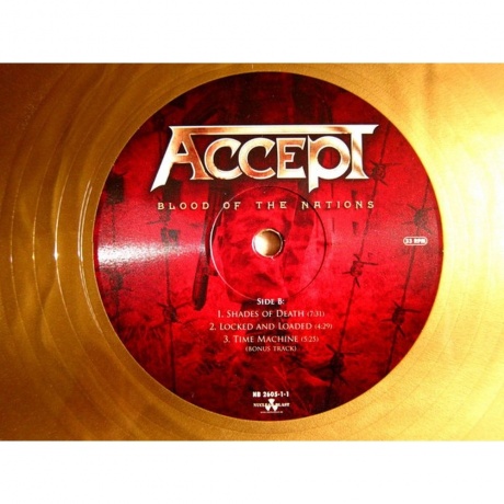 Accept - Blood Of The Nations (coloured) (0727361288433) виниловая пластинка - фото 4