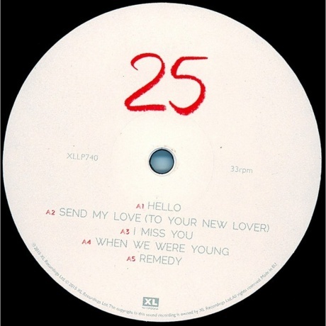 Adele - 25 (0634904074012) виниловая пластинка - фото 3