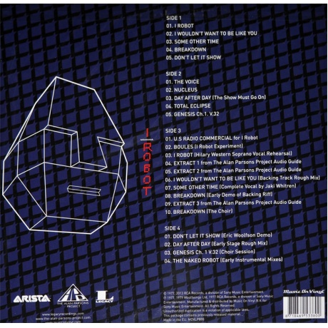 Виниловая пластинка Alan Parsons Project, The, I Robot (8718469533800) - фото 2