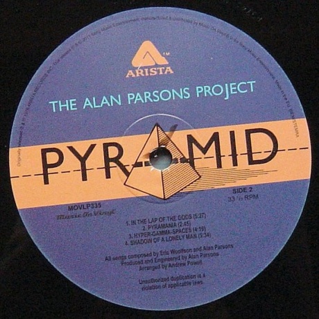 The Alan Parsons Project - Pyramid (8713748982065) виниловая пластинка - фото 6