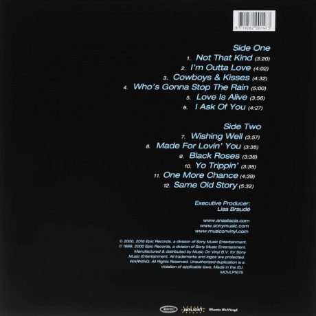 Виниловая пластинка Anastacia, Not That Kind (8719262001473) - фото 2