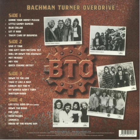 Виниловая пластинка Bachman Turner Overdrive, Collected: Greatest Songs (0600753911327) - фото 2