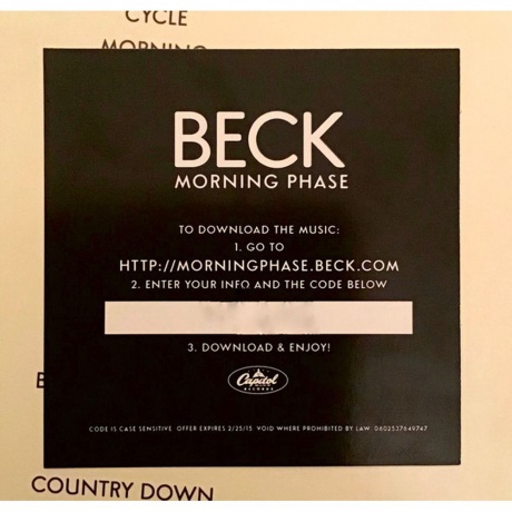Beck - Morning Phase (0602537649747) виниловая пластинка - фото 7