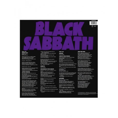 Виниловая пластинка Black Sabbath, Master Of Reality (5414939920806) - фото 2