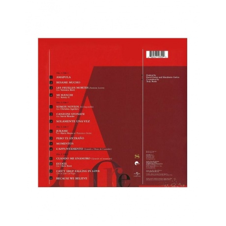 Виниловая пластинка Bocelli, Andrea, Amore (0602547193599) - фото 2