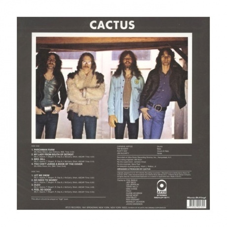 Cactus, Cactus (8719262001305) виниловая пластинка - фото 3