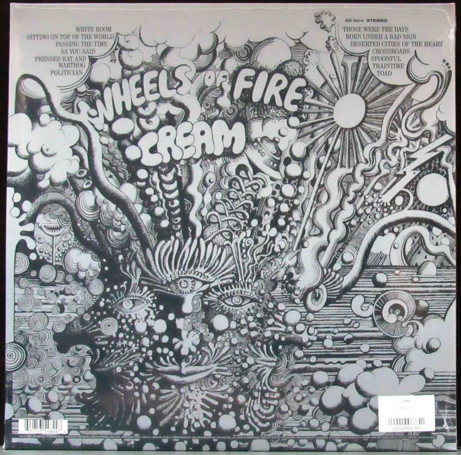 Виниловая пластинка Cream, Wheels Of Fire (0600753548448) - фото 2