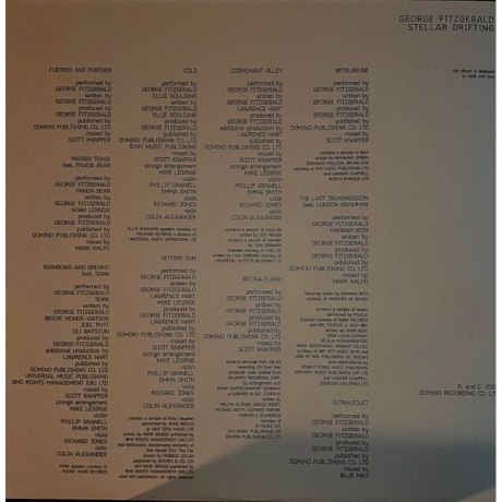 George Fitzgerald - Stellar Drifting (0887832014210) виниловая пластинка - фото 3