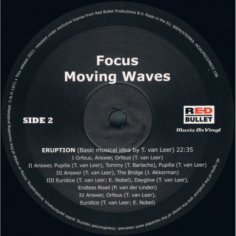 Focus - Moving Waves (8712944331882) виниловая пластинка - фото 5
