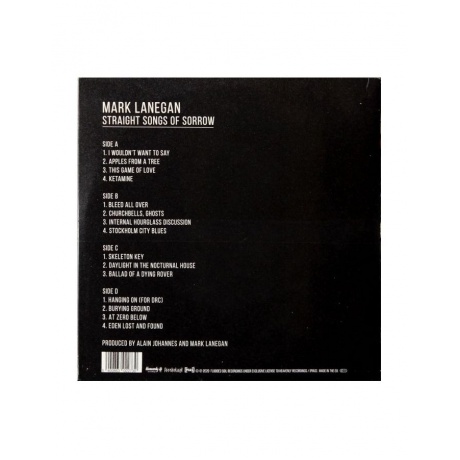 Виниловая пластинка Lanegan, Mark, Straight Songs Of Sorrow (5400863022730) - фото 2