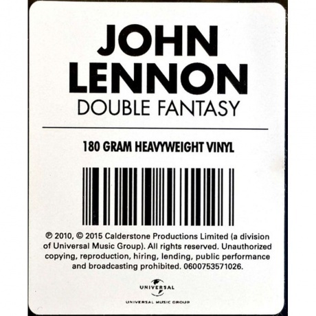 John Lennon - Double Fantasy (0600753571026) виниловая пластинка - фото 3