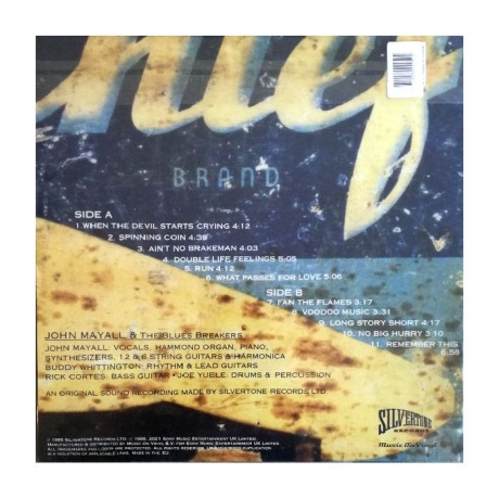 Виниловая пластинка Mayall, John, Spinning Coin (8719262020504) - фото 2