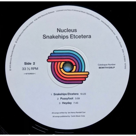 Nucleus - Snakehips Etcetera (4251804137942) виниловая пластинка - фото 4