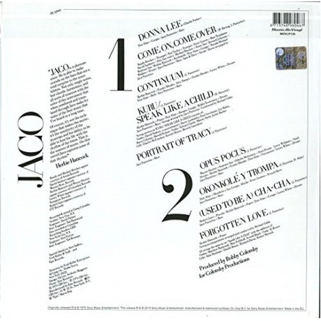 Jaco Pastorius - Jaco Pastorius (8713748980467) виниловая пластинка - фото 2