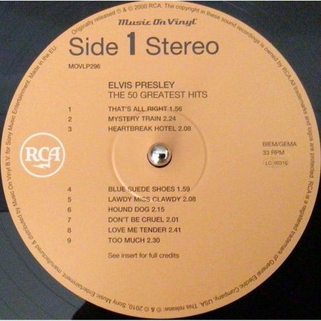 Elvis Presley - 50 Greatest Hits (0886976399016) виниловая пластинка - фото 5