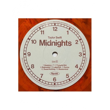Виниловая пластинка Swift, Taylor, Midnights (coloured) (0602445790067) - фото 7