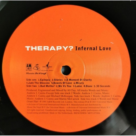 Therapy? - Infernal Love (0600753927472) виниловая пластинка - фото 4
